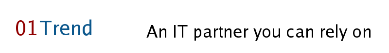 01Trend, Inc. An IT partner you can rely on.